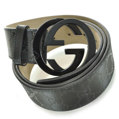 all black gucci men's belt|gucci belt men's black imprime.